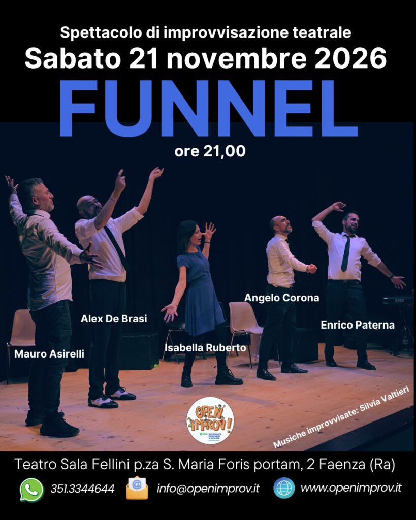 𝐅𝐮𝐧𝐧𝐞𝐥 – Spettacolo di improvvisazione teatrale